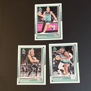 Set of 3 New York Liberty Trading Cards